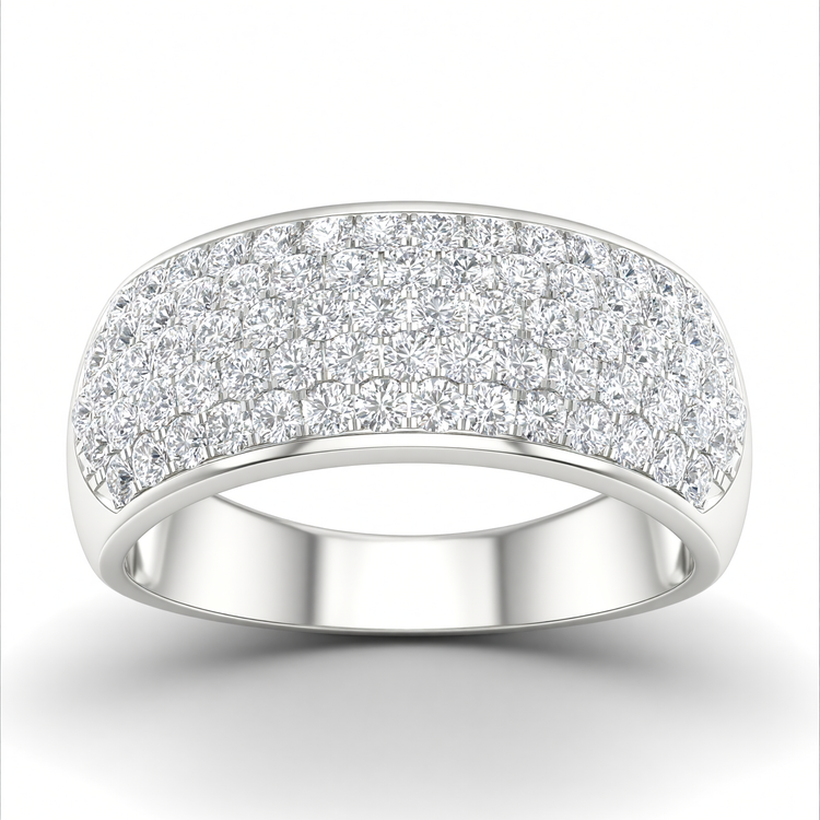 14K 1.00CT Lab Diamond Band