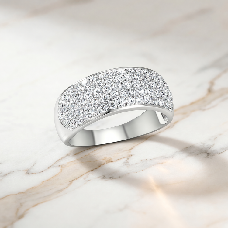 14K 1.00CT Lab Diamond Band