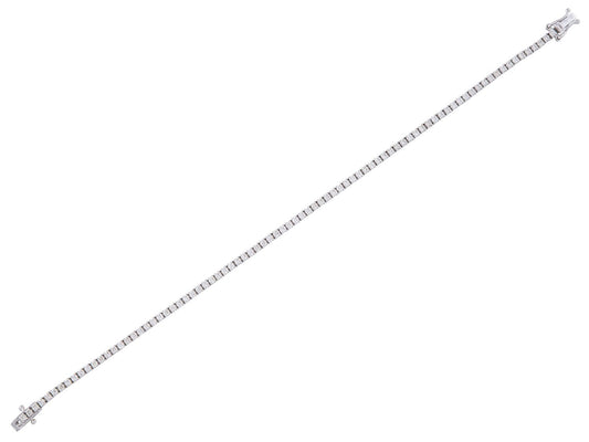 14K White Gold 1.61 CTW Diamond Tennis Bracelet, 7 Inch