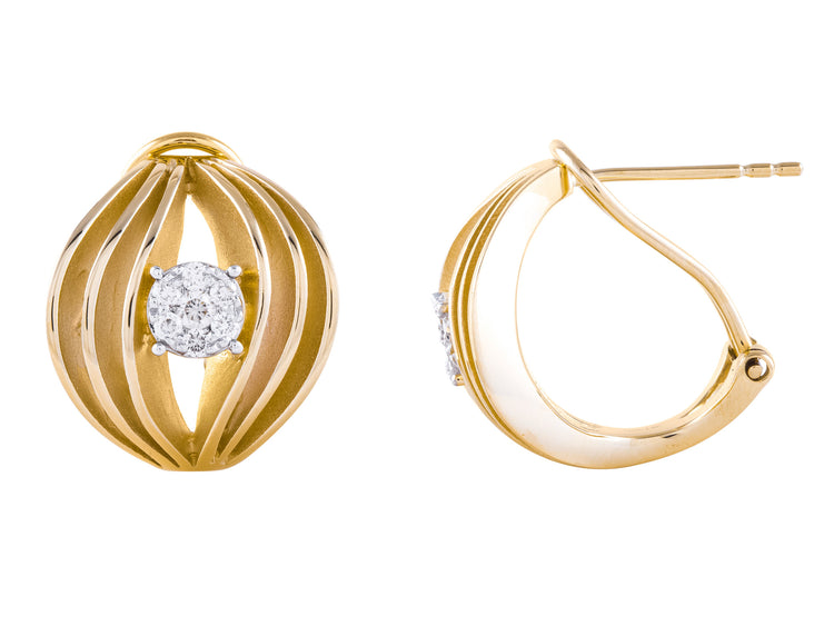 14K Yellow Gold Diamond Earrings by Sophia, 0.23 CTW