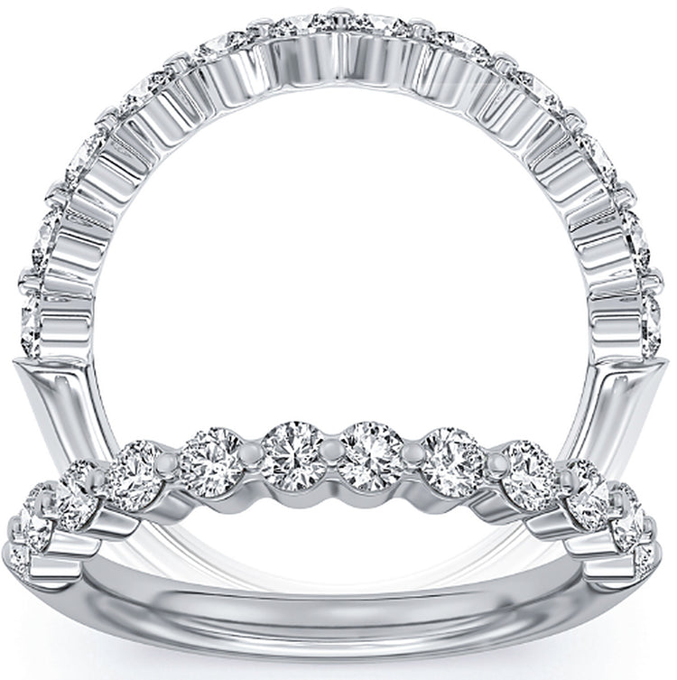 Matching wedding band (style RG055952B) for RG055952-OV-3