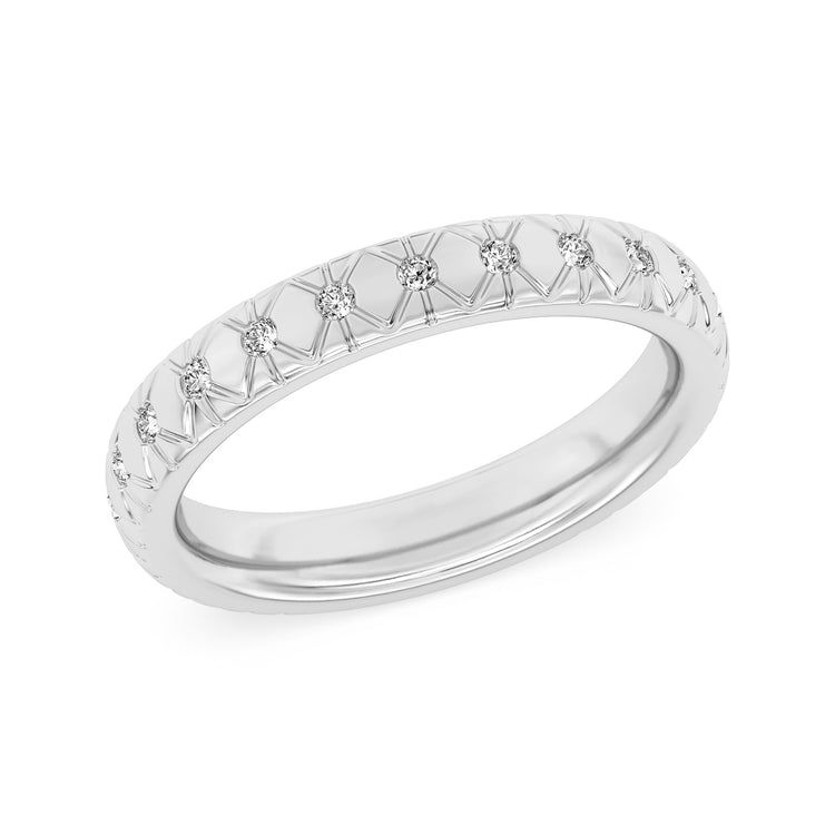 Vow by Lustig 14K White Gold Wedding Band