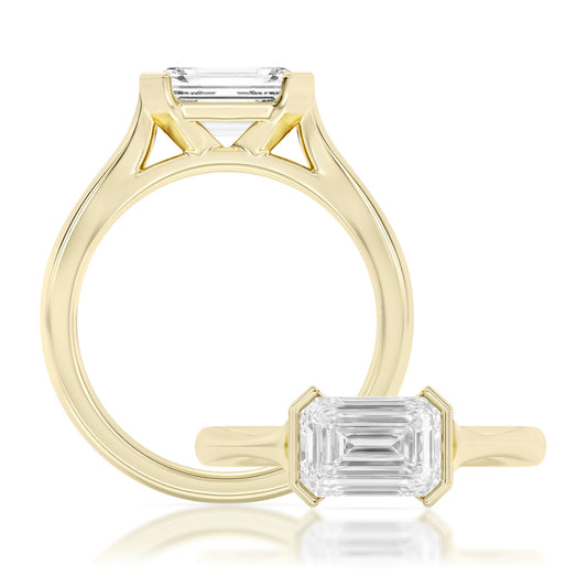 Vow by Lustig 14K Yellow Gold Semi-Mount Engagement Ring