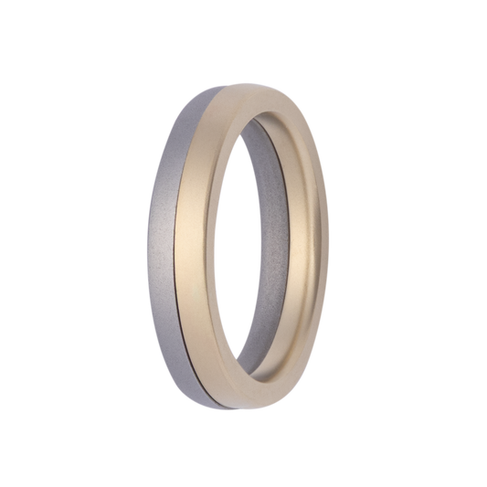 5MM 14K Gold & Cobalt Pull-Apart Men's Band