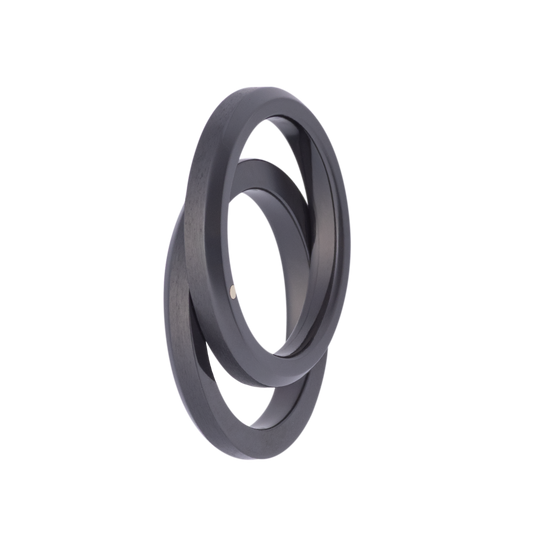 6MM Zirconium Pull-Apart Men's Band with Hidden "My Better Half" Engraving