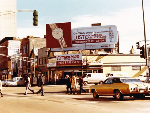 Lustig Billboard in the late 1970s Lustig Billboard in the Late 1970s