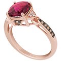 Le Vian rose gold garnet diamond ring