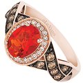 Le Vian rose gold diamond and opal ring