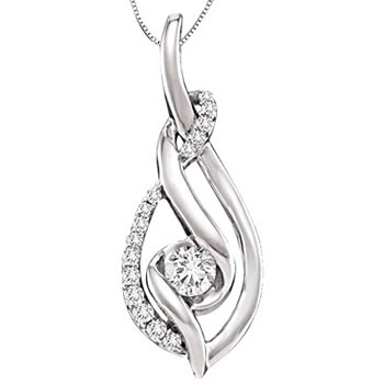 Sirena diamond pendant