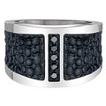 Maksim stainless steel leather ring