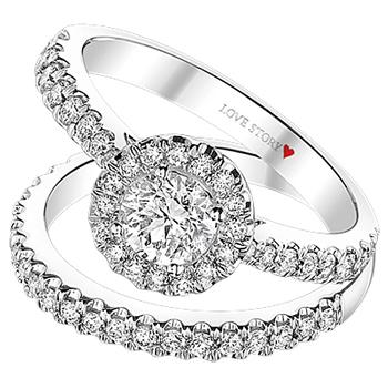 White gold diamond wedding band