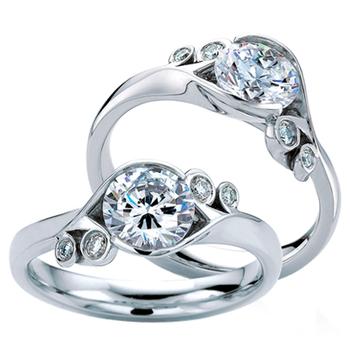 MaeVona Collection - Fern 18k engagement ring