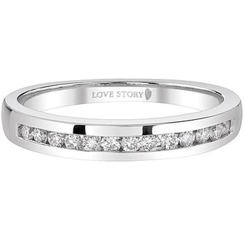 White gold wedding band