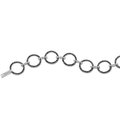 Sterling silver black and white diamond bracelet