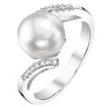 Sterling silver pearl ring