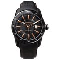 Unisex watch with black dial and strap