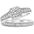 White gold milgrain bridal set