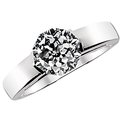 Meteor cut engagement ring