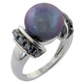 Sterling silver pearl ring