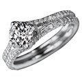Meteor Cut diamond engangement ring