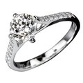 Meteor Cut diamond engagement ring