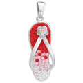 Arezzo sterling silver crystal pendant