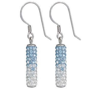 Arezzo sterling silver crystal earrings