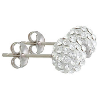 Arezzo sterling silver ball earrings