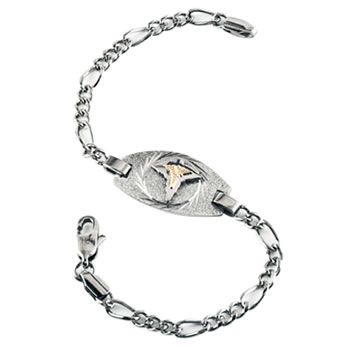 Arezzo stainless steel medical alert bracelet
