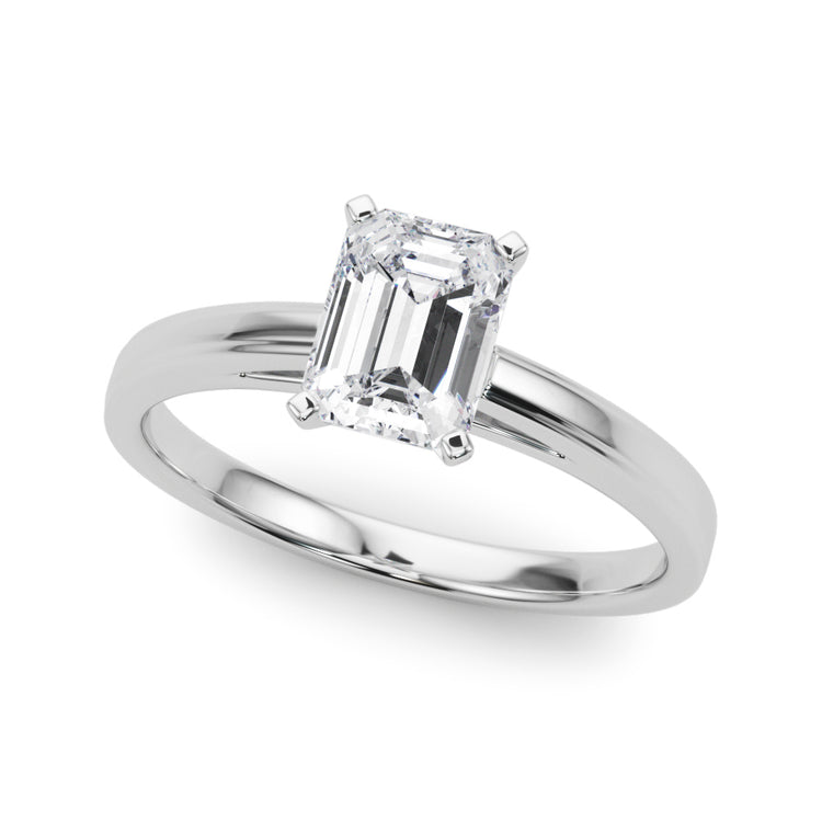 Solitaire Engagement Ring - 14K, Size 7.0 (Setting Only)