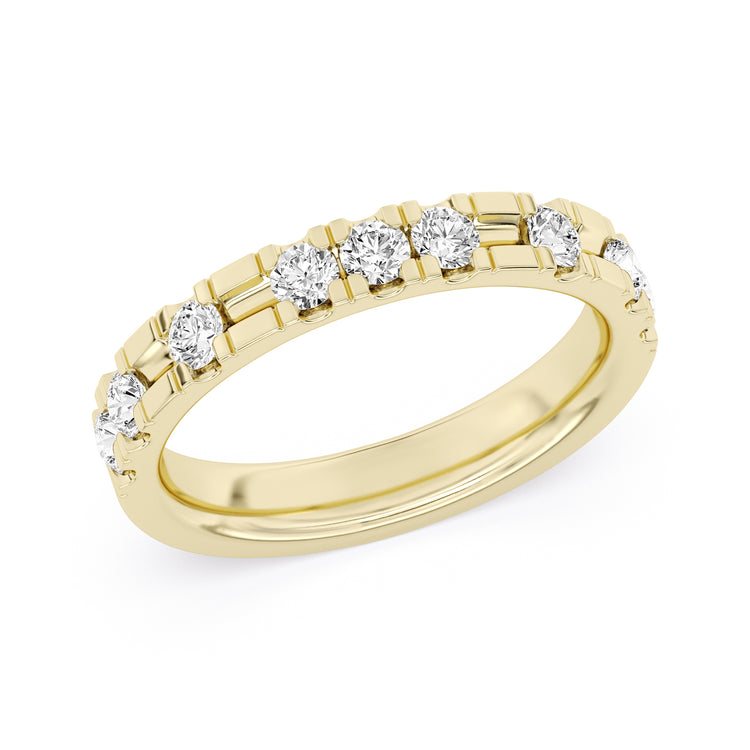 Vow by Lustig 14K Yellow Gold Diamond Wedding Band 0.60 CTW