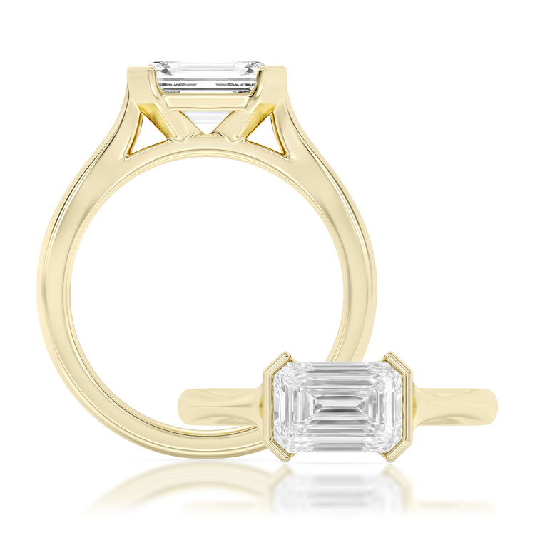 Vow by Lustig 14K Yellow Gold Semi-Mount Engagement Ring
