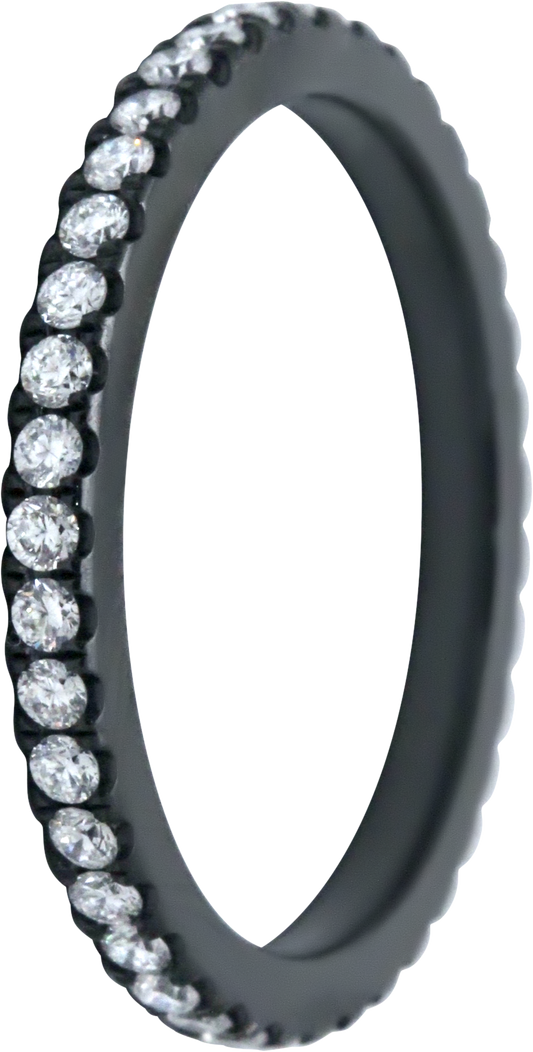 2MM Zirconium Lab Grown Diamond Eternity Band