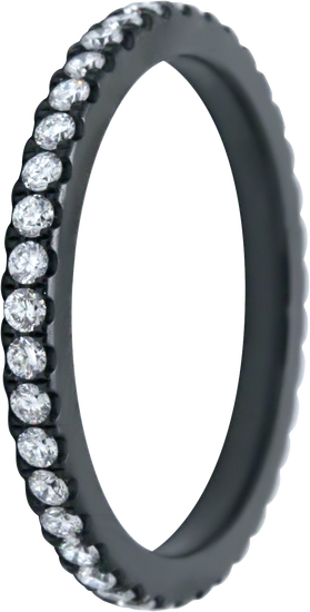 2MM Zirconium Lab Grown Diamond Eternity Band