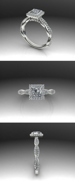 An elegant redesigned diamond ring