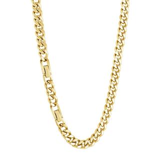 Gold plated stainless steel curb link chain