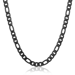 Black plated stainless steel chain