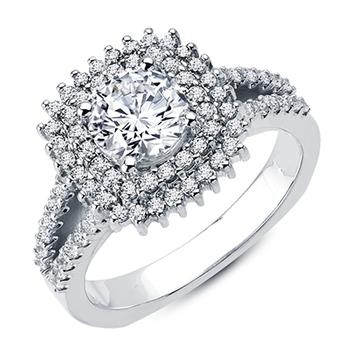 Love Story diamond semi mount engagement ring