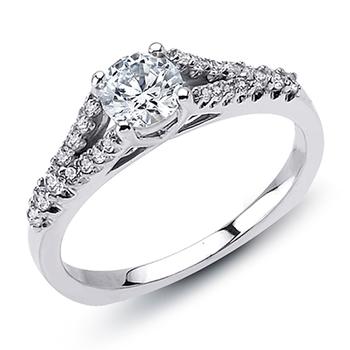 Love Story diamond semi mount engagement ring