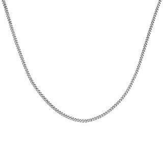 Stainless steel curb chain necklace