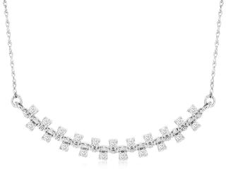 White gold diamond necklace