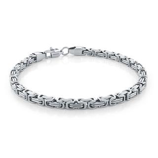 Stainless steel king link bracelet