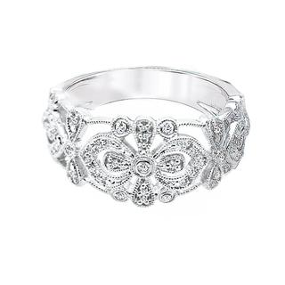 Sterling silver vintage style fashion ring