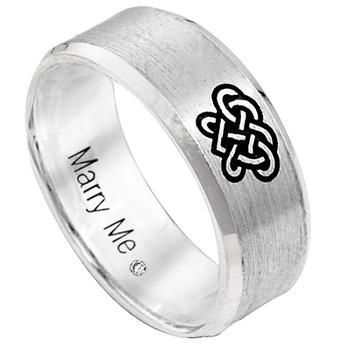 Celtic love knot band