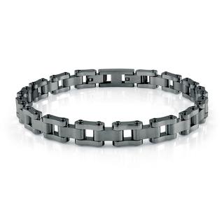 Stainless steel bike-link bracelet