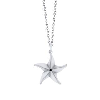 Sterling silver origami starfish pendant