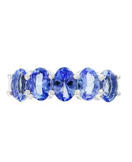 Sterling silver tanzanite ring