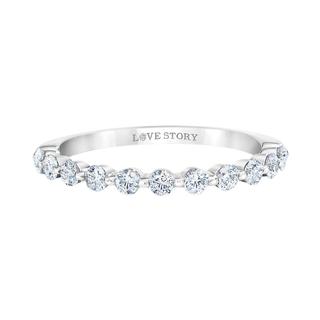 White gold diamond anniversary band