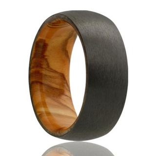 Men's zirconium wedding band