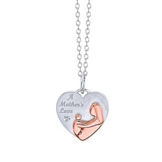 Sterling silver Mother's Love pendant